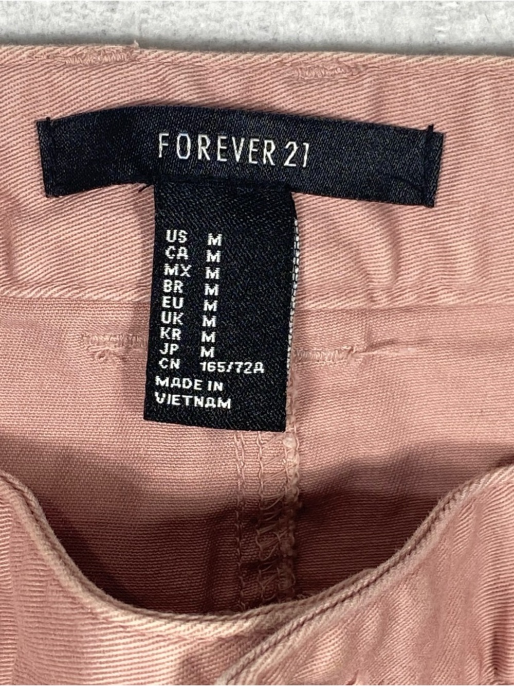 Forever 21 Mini Jean Skirt Women's M Dusty Rose Pink Y2K Pockets Flirty Denim - Picture 5 of 11